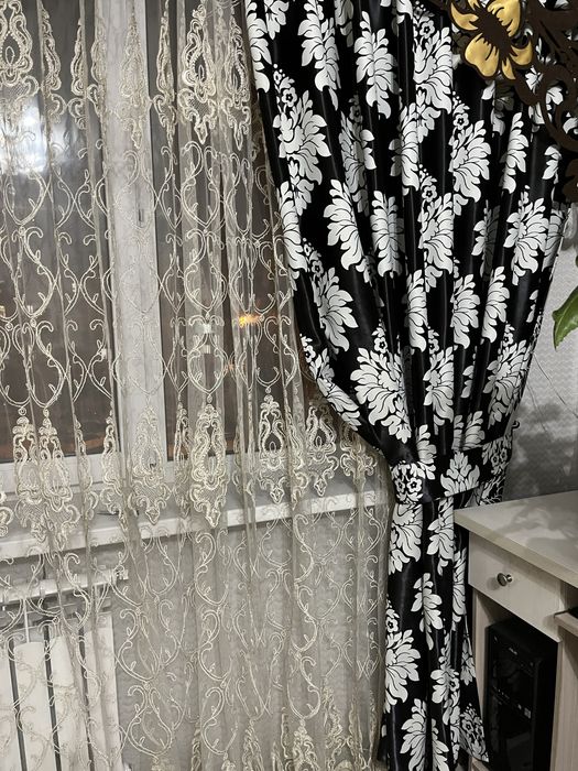 Шторы+ тюль+ ламбрикен