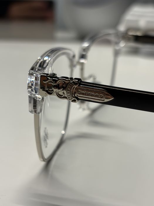 Chrome Hearts Clear/Silver – Очила със защита от синя светлина