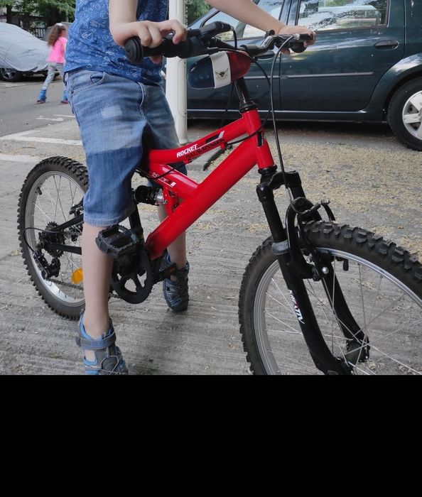 Bicicletă copii Rockrider Rocket 20" – Full Suspension