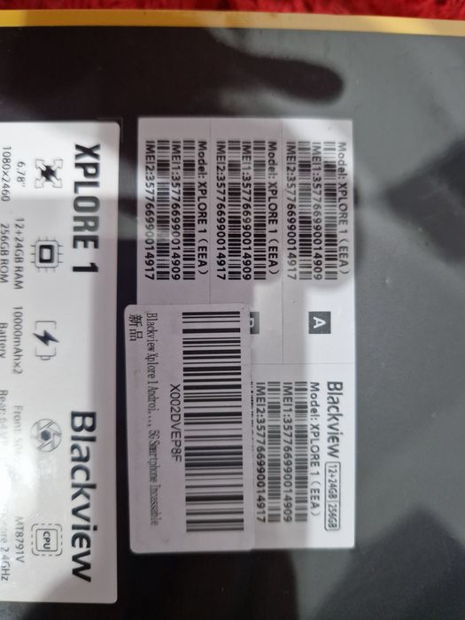 -Blackview Xplore 1, Nou, Nefolosit, 256Gb, 12Ram+24Ram extins, Sigila