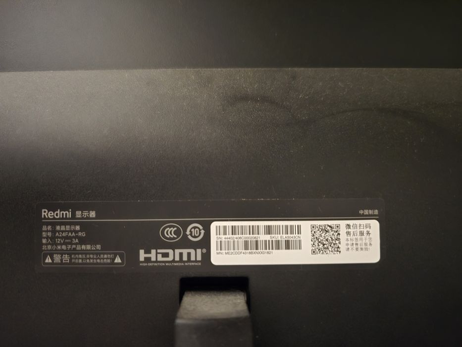 Монитор Xiaomi redmi 24" 165hz