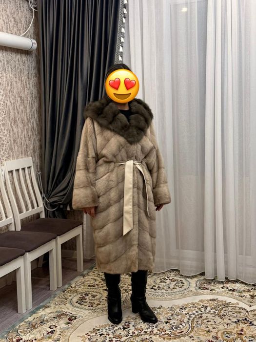 Шуба норка варотник-собыль