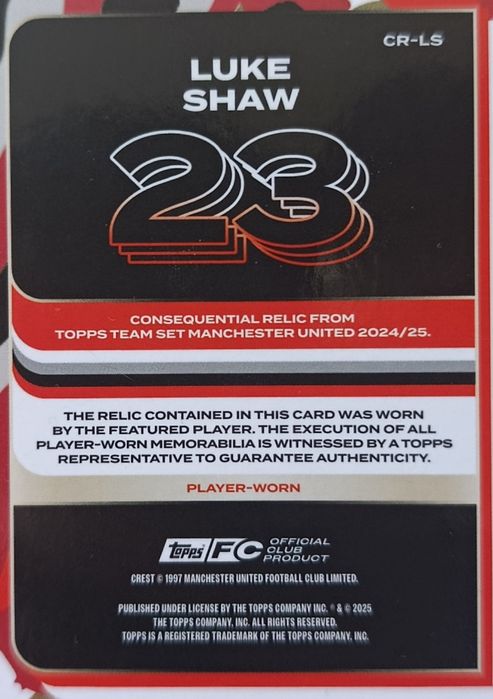 LUKE SHAW FIFA kiygan kiyim bolagi ORIGINAL