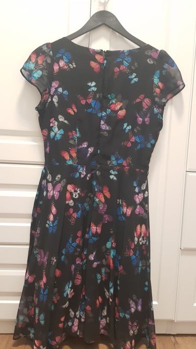 Rochie neagră cu fluturi,mărimea 36