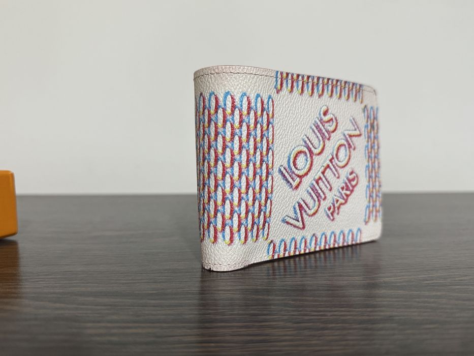 Portofel Louis Vuitton - White Damier Spray -