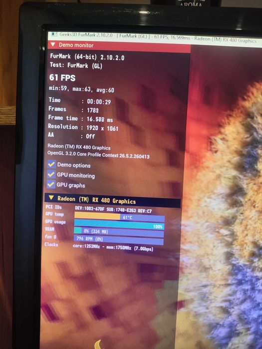 Видеокарта Sapphire Nitro rx480 4gb