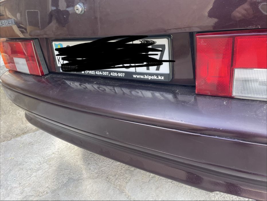 Бампер ваз задний бордовый