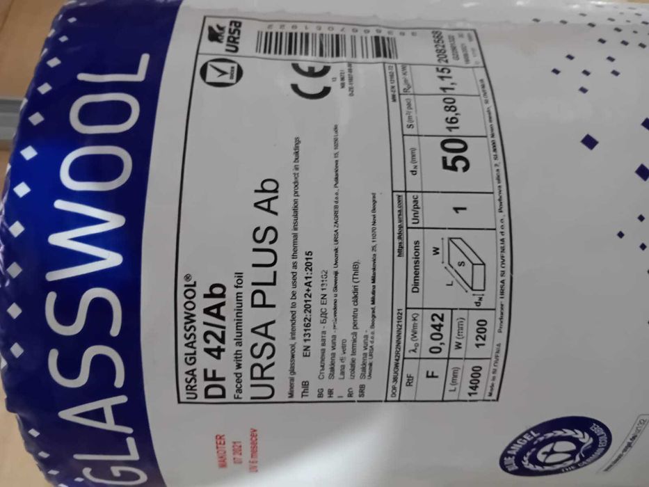 Vata minerala de sticla Ursa DF 42