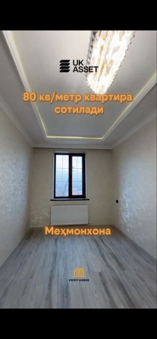 Квартира сотилади жуда зур евро ремонт килинган янги хеч ким яшамаган