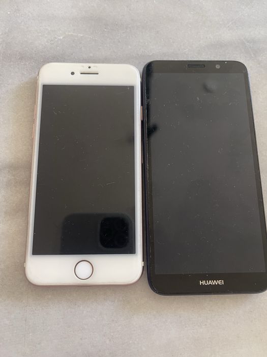 Два телефонаIphone 7 и Huawei
