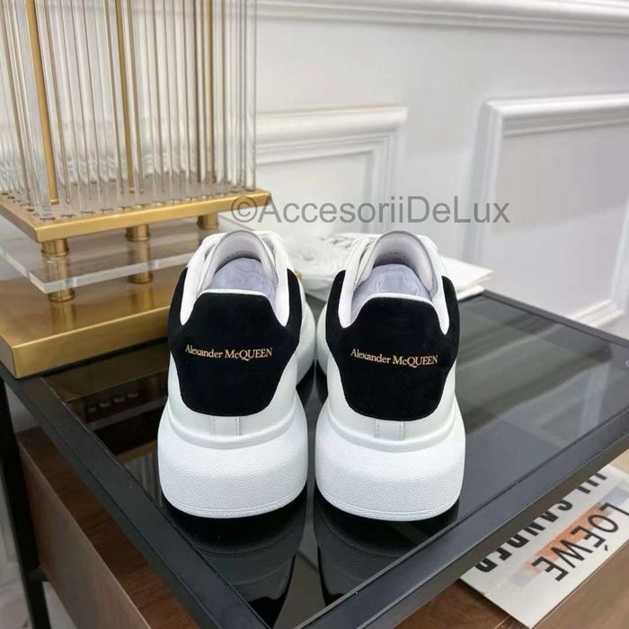 Alexander McQueen Black/White Full Box Verificare Colet Size 36-45