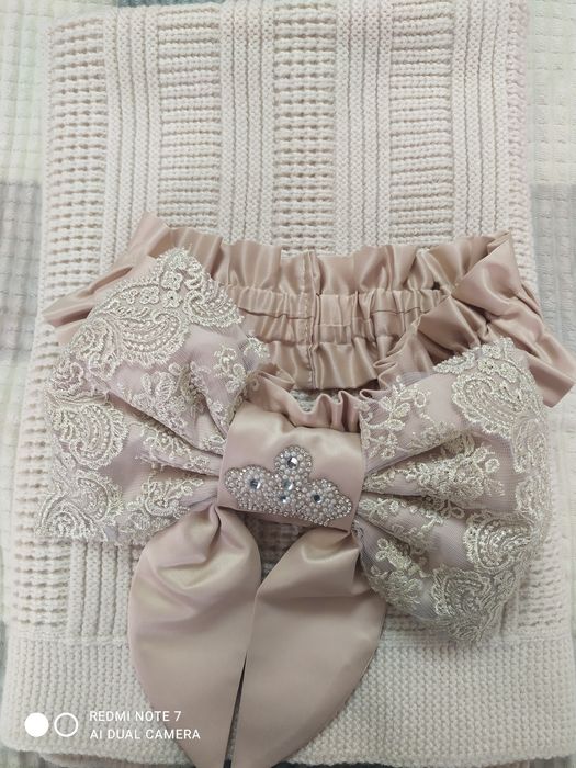 Плед-конверт, с бантом