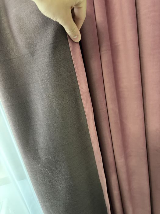 Vand draperii blackout roz prafuit