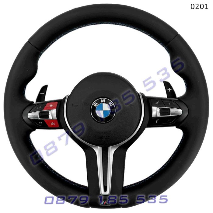 M Спорт волан BMW 1 F20 2 3 F30 4 X3 X4 X5 F15 X6 червени бутони бмв ф