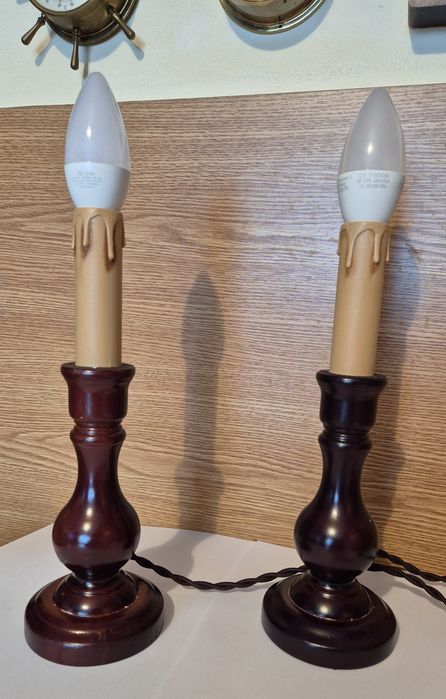 2buc Veioză/Lampă tip sfeșnic lumânare electrică funcțională