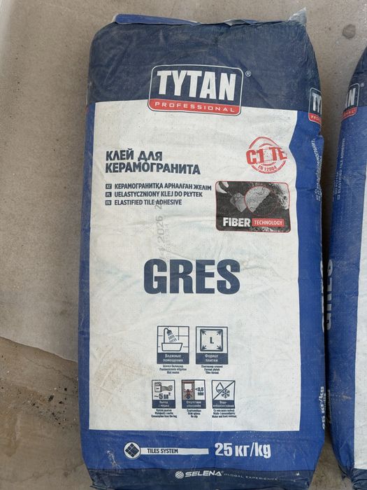 Клей для керамогранита Tytan Professional GRES 25 кг (2 шт)