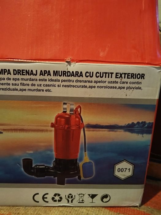 Pompa de apa murdara 3000w nouă