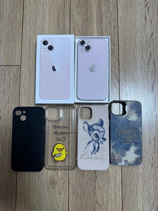 Iphone 13 Pink 128GB 100% battery Като нов.