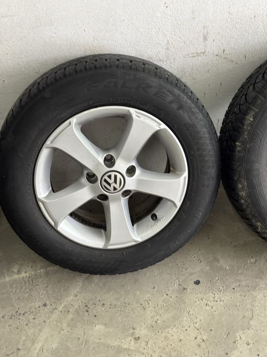 jante vw  5 x 112 cu cauciucuri de iarna 195 65 15