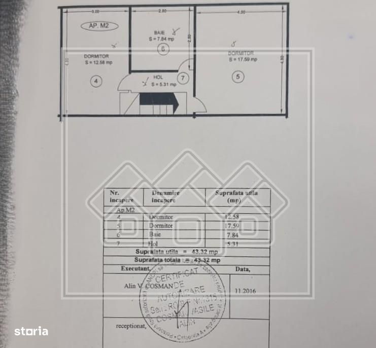 Apartament 3 camere de vanzare in Sibiu - 80 mp, la cheie