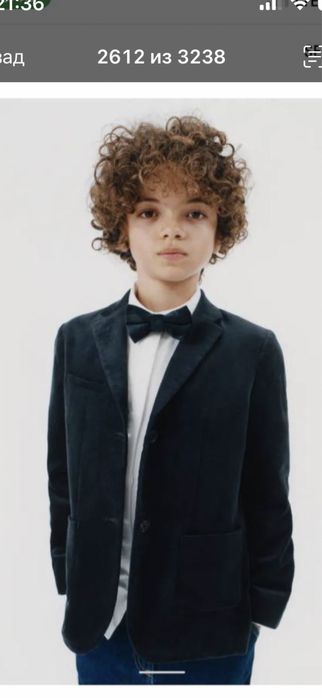 Продам велюровый пиджак Zara