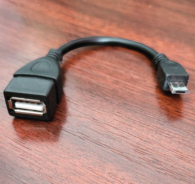 Cablu adaptor USB A - micro USB  negru