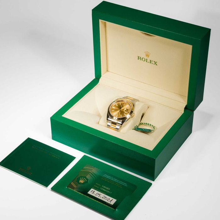 Rolex Datejust 41mm 126303 Steel & Yellow Gold Champagne dial