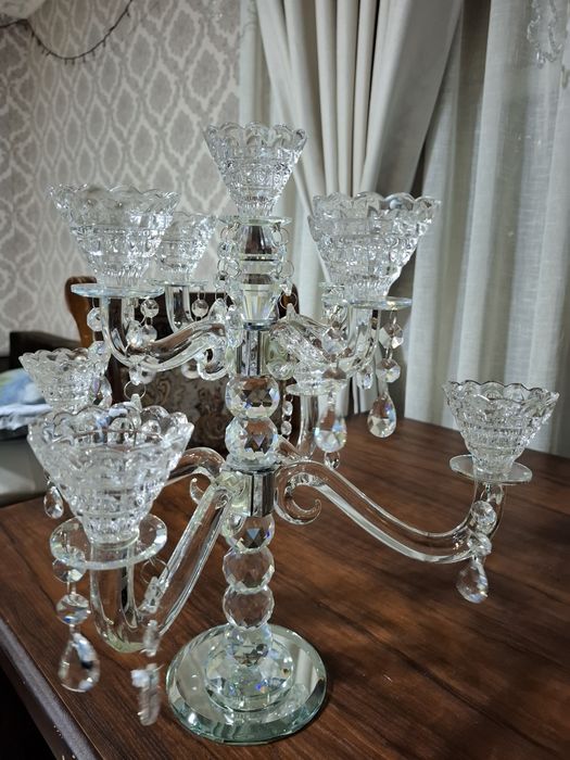 Подсвечник хрустальный 2 штуки