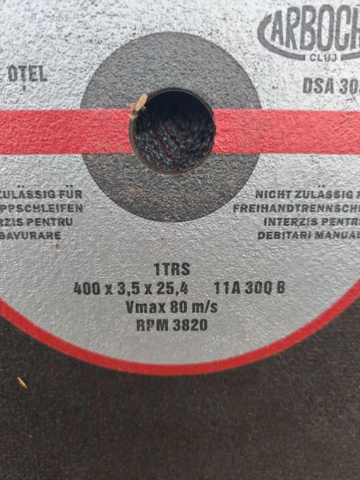 Disc debitat otel 400x3.5x25.4