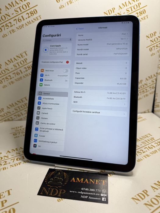 NDP Amanet Braila Ipad Gen A-10-a (43719)