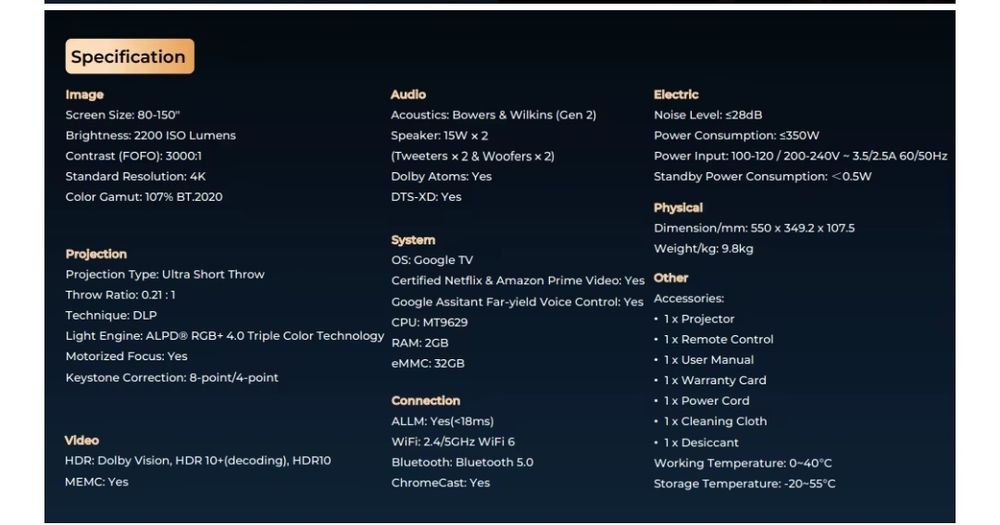 Xiaomi Formovie Theater Premium Tv laser projector proektor Samsung lg