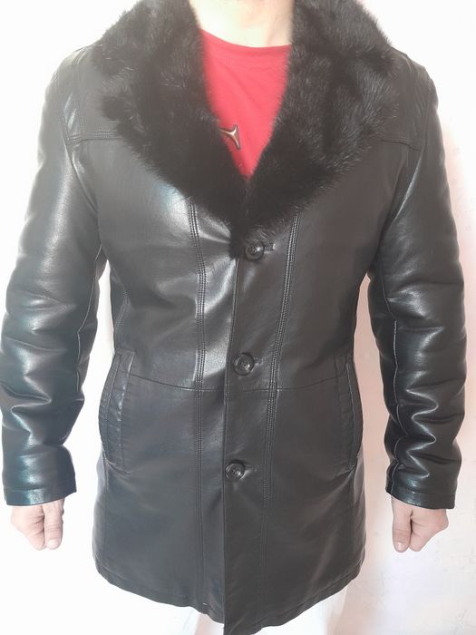 Кожаная куртка классическая