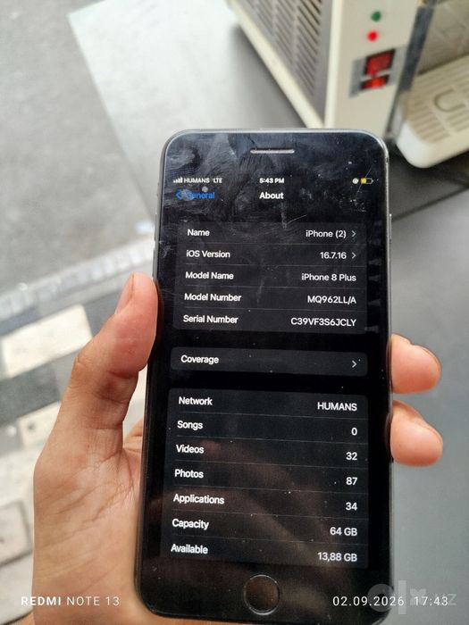 iphone 8+ holati oshlashi yaxshi
