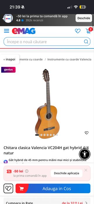 Vand chitara noua