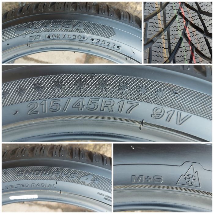 O bucată 215 45/50 R17 M+S iarnă - una Bridgestone Lassa