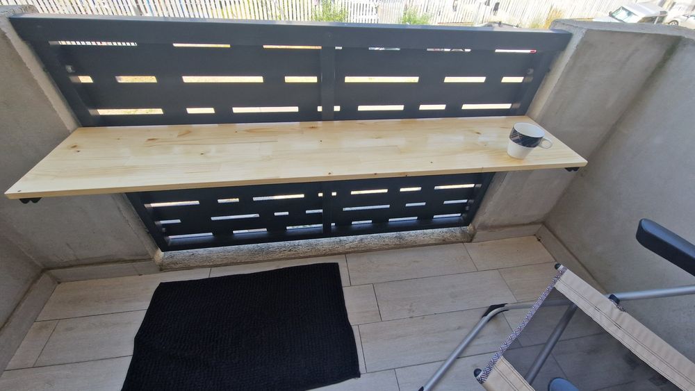 Masa rabatabila pt balcon 150x30 din lemn de brad