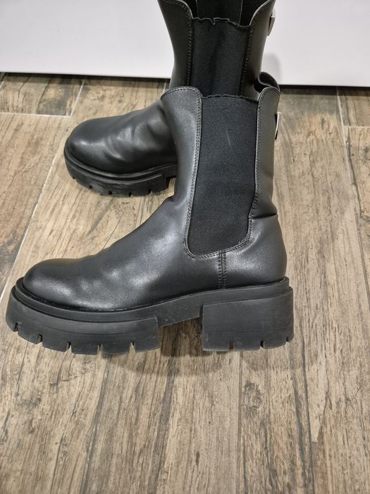 Дамски черни боти, кубинки Tommy Hilfiger,  Guess 41  и 42 номер