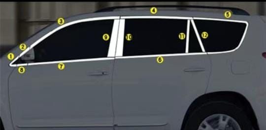 Хром накладки на рав4