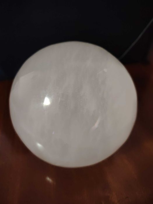 Sfera selenit mare, cuart, bibelou, cristaloterapie