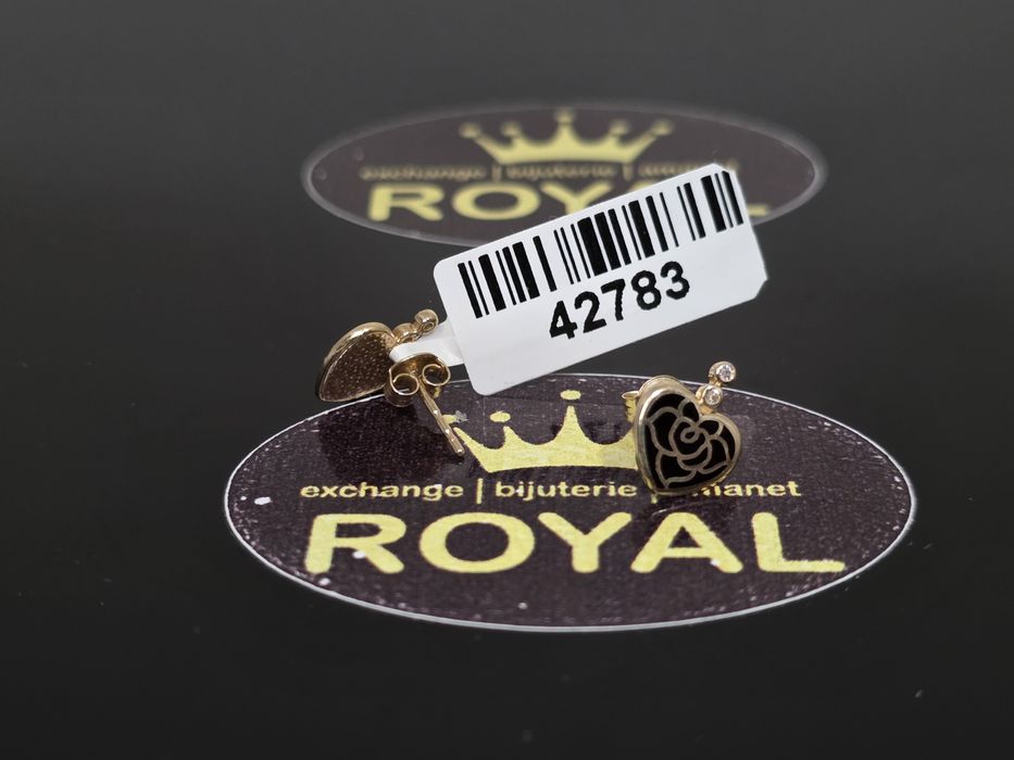 Bijuteria Royal: Crcei aur 14k/1.08 gr