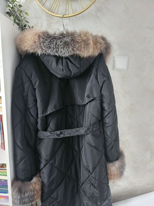 Geacă cu blană de vulpe, 44 / 2XL
