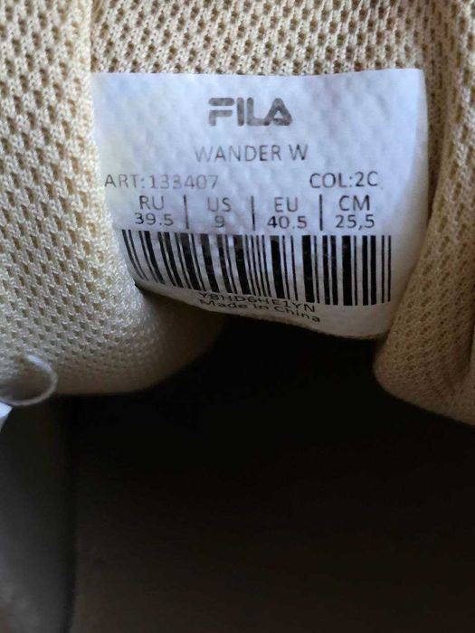 Кроссовки женские FILA Wander W размер 39.5 в отличном состоянии Б/У
