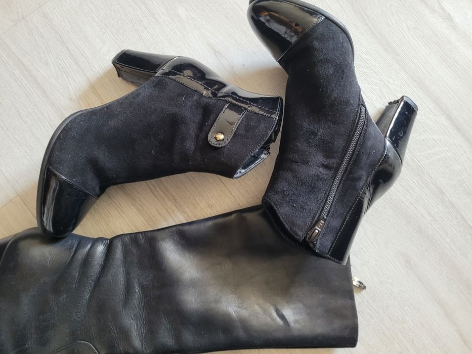 Cizme damă lot 2 perechi primăvară toamnă