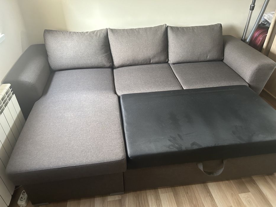 Ъглов диван мека мебел
