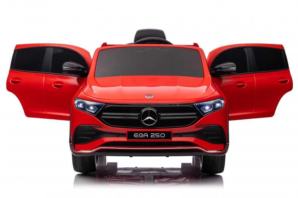 Masinuta electrica pentru copii cu licenta Mercedes Benz EQA Red,telecomanda 2,4G,roti EVA,scaun din piele,