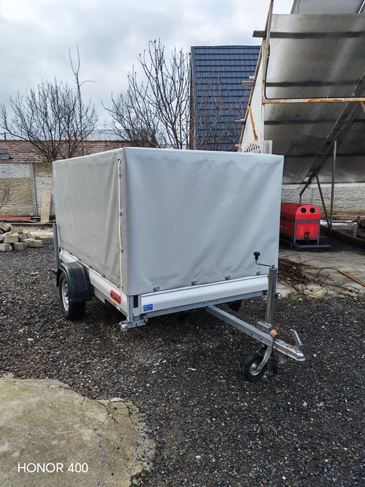 Remorcă ATV - Motor 750 kg cu Prelată cu Rampe