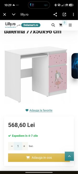 Birou copii balerina