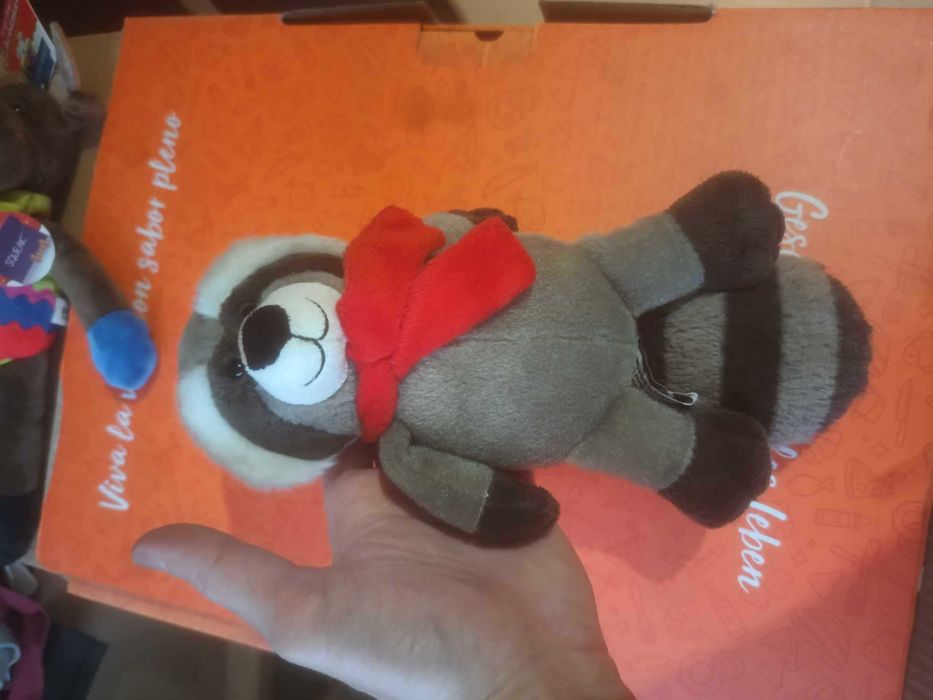 Raton Kinder Ferrero Vintage Soft Toy Plush Collectable with Red Scarf