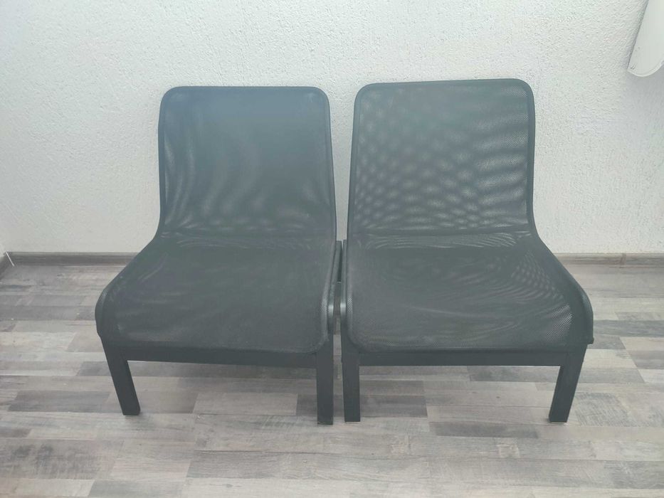 Fotoliu negru, 2 bucati, material elastic