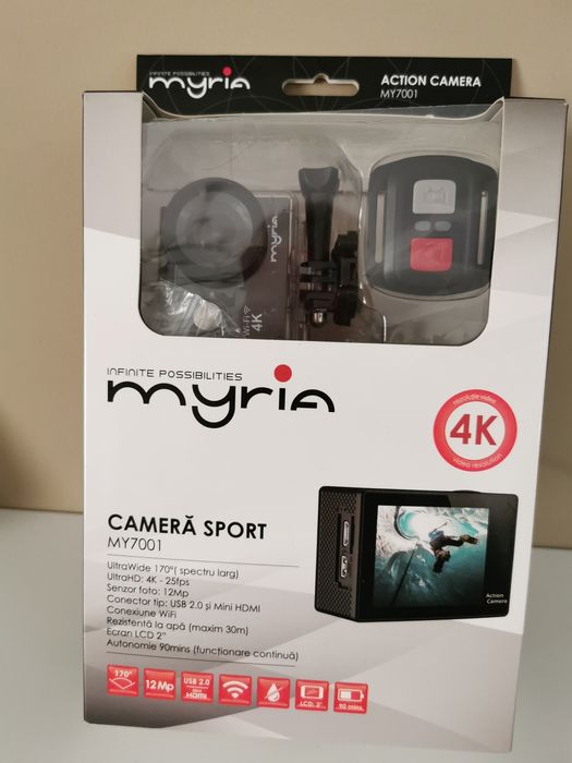 Vand camera video sport 4 K Myria